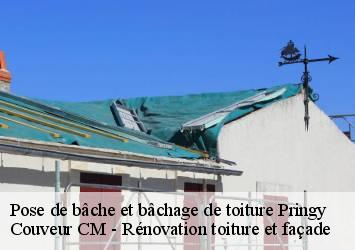 Pose de bâche et bâchage de toiture pringy-74370 Couveur CM - Rénovation toiture et façade