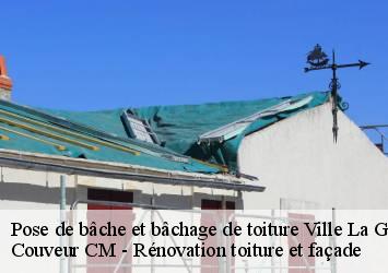Pose de bâche et bâchage de toiture ville-la-grand-74100 Couveur CM - Rénovation toiture et façade